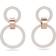 Swarovski Hollow Hoop Earrings - Rose Gold/Transparent