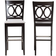 Baxton Studio Carson Bar Stool 120.9cm 2pcs