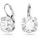 Swarovski Millenia Round Cut Drop Earrings - Silver/Transparent