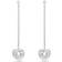 Swarovski Generation Drop Long Earrings - Silver/Transparent