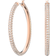 Swarovski Stone Hoop Earrings - Rose Gold/Transparent