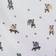 Poppy & Fritz Skateboarding Bulldogs Bed Sheet Grey, White (259.08x228.6cm)