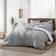 Swift Home Valatie Duvet Cover Silver, White (228.6x228.6)