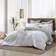 Swift Home Valatie Duvet Cover Silver, White (228.6x228.6)