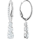 Swarovski Attract Trilogy Hoop Earrings - Silver/Transparent