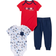 Tommy Hilfiger Bodysuits and Pant Set 3-Piece - Red/Navy