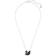 Swarovski Iconic Swan Pendant Necklace - Silver/Black