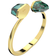 Swarovski Lucent Bangle - Gold/Green