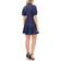 CeCe Women's Tiered V-Neck Babydoll Dress - Classic Navy