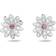 Swarovski Eternal Flower Stud Earrings - Silver/Pink/Transparent