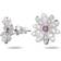 Swarovski Eternal Flower Stud Earrings - Silver/Pink/Transparent