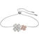 Swarovski Latisha Flower Bracelet - Silver/Transparent/Pink