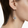 Swarovski Hollow Drop Earrings - Silver/Transparent