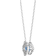 Swarovski Sparkling Dance Necklace - Silver/Blue/Transparent