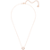 Swarovski Sparkling Dance Necklace - Rose Gold/Transparent