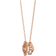 Swarovski Sparkling Dance Necklace - Rose Gold/Transparent