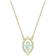 Swarovski Sparkling Dance Necklace - Gold/Green/Transparent