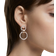 Swarovski Hollow Hoop Earrings - Rose Gold/Transparent