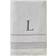 SKL Home Monogram L Bath Towel White (137.16x71.12cm)