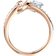 Swarovski Lifelong Heart Ring - Rose Gold/Silver/Transparent