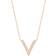 Swarovski Delta Necklace - Rose Gold/Transparent