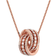 Swarovski Further Pendant Necklace - Rose Gold/Transparent