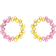 Swarovski Millenia Hoop Earrings - Gold/Yellow/Pink
