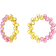 Swarovski Millenia Hoop Earrings - Gold/Yellow/Pink
