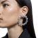 Swarovski Millenia Hoop Earrings - Silver/Transparent