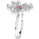 Swarovski Eternal Flower Ring - Silver/Transparent/Pink