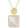 Swarovski Orbita Square Cut Necklace - Gold/Multicolour