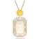 Swarovski Orbita Octagon Cut Necklace - Gold/Multicolour