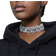 Swarovski Hyperbola Wave Choker Necklace - Silver/Transparent