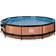 Exit Toys Round Wood Pool with Filter Pump and Dome Ø3.6x0.76m