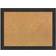 Amanti Art Furniture Espresso Narrow Framed Corkboard Notice Board 31.5x23.5"