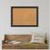 Amanti Art Furniture Espresso Narrow Framed Corkboard Notice Board 31.5x23.5"