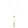 Swarovski Stunning Olive Pendant Necklace - Gold/Green/Transparent