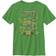 Nickelodeon Little & Big Boys Crew Neck Teenage Mutant Ninja Turtles Short Sleeve Graphic T-shirt - Kelly