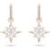 Swarovski Symbolic Star Hoop Earrings - Rose Gold/Transparent