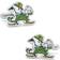 Cufflinks Inc Notre Dame University Fighting Leprechaun Cufflinks - Silver/Green