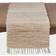 Saro Lifestyle Chindi Tablecloth Beige (182.88x40.64cm)