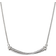 David Yurman Crossover Bar Necklace - Silver/Diamonds