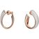 Swarovski Exist Small Hoop Earrings - Rose Gold/Transparent