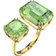 Swarovski Millenia Cocktail Ring - Gold/Green