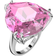 Swarovski Millenia Cocktail Ring - Silver/Pink