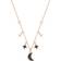 Swarovski Symbolic Moon and Star Necklace - Rose Gold/Black/Transparent