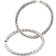 Ippolita Carved Chain Medium Hoop Earring - Silver