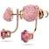Swarovski Teddy Drop Earrings - Rose Gold/Pink
