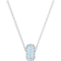 Swarovski Stone Pendant Necklace - Silver/Blue