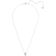 Swarovski Stone Pendant Necklace - Silver/Blue